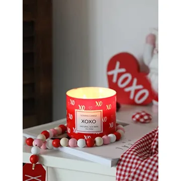Valentine’s Day Large 3 Wick Natural Soy Candle Gift