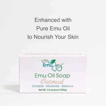 Natural Emu Joy Soap for Skin Care and Hydration
