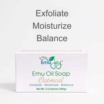 Natural Emu Joy Soap for Skin Care and Hydration