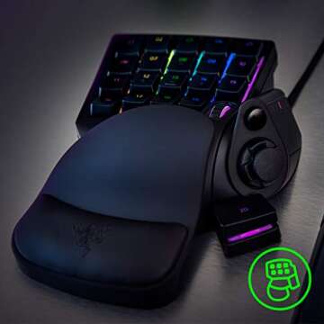 Razer Tartarus V2 Gaming Keypad: Mecha Membrane Key Switches - One Handed Keyboard - 32 Programmable Keys - Customizable Chroma RGB Lighting - Programmable Macros - Snap Tap - Black