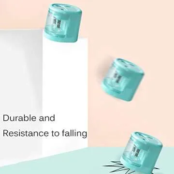 Electric Pencil Sharpener, Anlem Pencil Sharpener Automatic for 2B and Colored Pencil USB or Battery Operated Kids Safety for School Classroom, Home, Office, Studio (Blue)