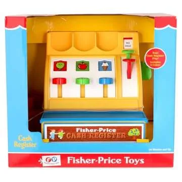 Fisher-Price Classics - Retro Cash Register - Great Pre-School Gift for Girls and Boys, Kids and Toddlers, birthday gift, Christmas, holiday, Ages 2+
