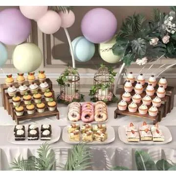 Elegant Wooden Display Stands for Events and Home