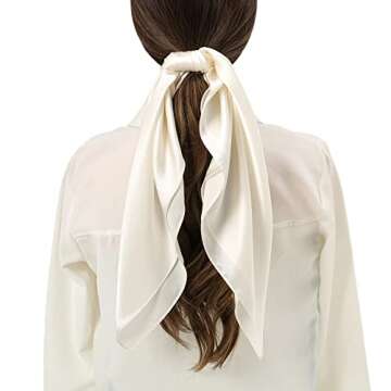 RIIQIICHY Silk Head Scarf for Women - 100% Mulberry Quality