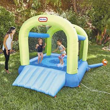 Little Tikes Splash n' Spray Indoor/Outdoor Inflatable Bouncer with Slide