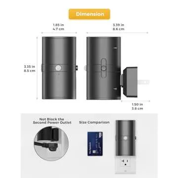 L LOHAS LED Motion Sensor Night Light Plug in, 2 Pack, Motion Activated Night Light, 0-100LM Dimmable, 3000K Soft White, Motion Sensor Light Indoor for Bathroom Hallway Bedroom Stairway Kids Elderly