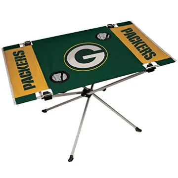 Rawlings NFL Green Bay Packers End Zone Table, Large/31.5" x 20.7" x 19", Green
