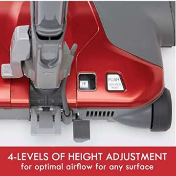 Kenmore 81414 Bagged Canister Vacuum Cleaning Tools, 400 Series + Telescoping Wand, Red