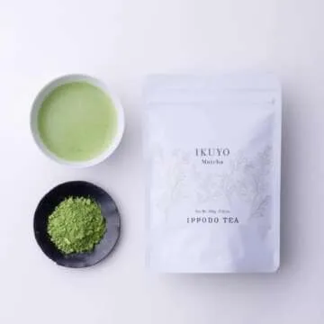Ippodo Tea - Ikuyo Matcha (3.5oz) - For Lattes and Usucha - Medium & Snappy - Kyoto Since 1717