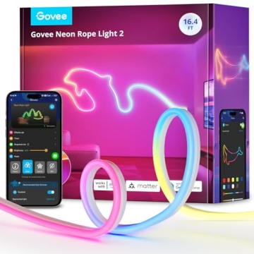Govee Smart Neon Rope Light - Vibrant Customizable LED