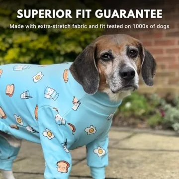 Spark Paws Dog Pajama - Ultra-Soft 4-Way Stretch Comfort