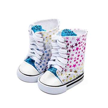 9 Pairs Doll Shoes Fits 18-Inch American Doll Accessories 100% Get 3 Pairs Doll Boots