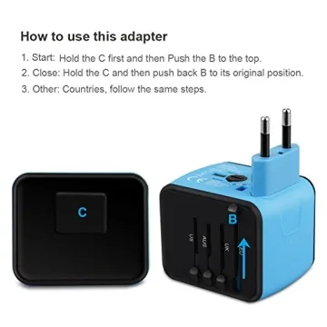 HAOZI Universal Travel Adapter for 150+ Countries