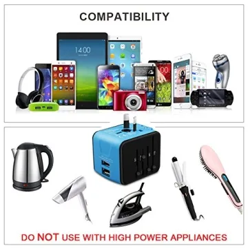 HAOZI Universal Travel Adapter for 150+ Countries