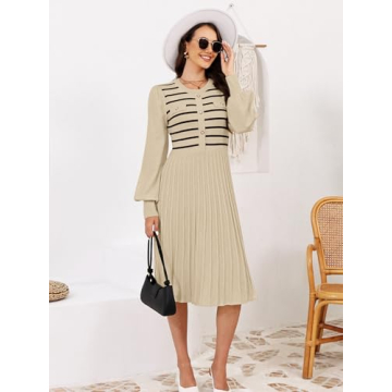 Buy ETCYY Casual Long Sleeve Midi Dress for Winter