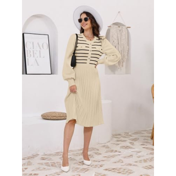 Buy ETCYY Casual Long Sleeve Midi Dress for Winter