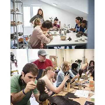 Honbay 10-Piece Double Ended Wooden Mini Modeling Tools Clay Sculpture Tools for Cutting, Carving and Smoothing