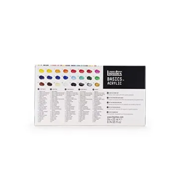 Liquitex BASICS Acrylic Paint Set with 24 Vivid Colors