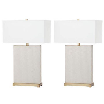 Elegant Safavieh Modern Cream Lamps Set for Home Decor