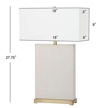 Elegant Safavieh Modern Cream Lamps Set for Home Decor