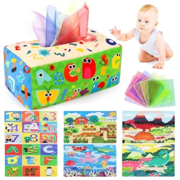 URMYWO Baby Tissue Box Toy for Sensory and Fine Motor Skills