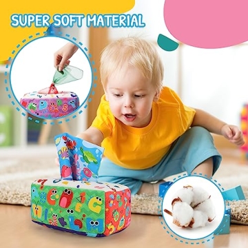 URMYWO Baby Tissue Box Toy for Sensory and Fine Motor Skills