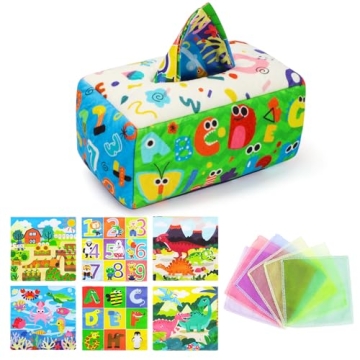 URMYWO Baby Tissue Box Toy for Sensory and Fine Motor Skills