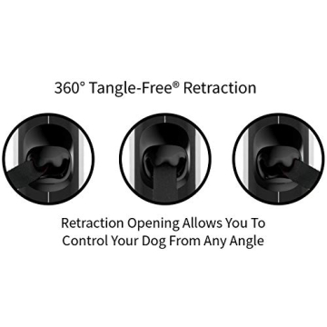 TUG 360° Retractable Dog Leash | 16 ft Strong Nylon Tape