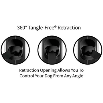 TUG 360° Retractable Dog Leash | 16 ft Strong Nylon Tape