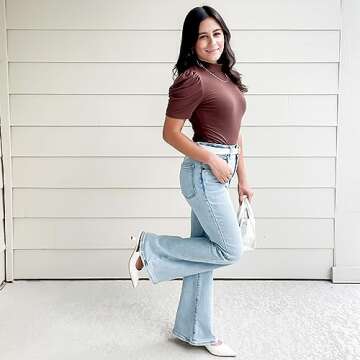 JENN ARDOR White Kitten Heels Low Heeled Dressy Kitty Slingback Pumps for Women Going Out Short Sandals Fashion Casual Bridal Shoes Size 9