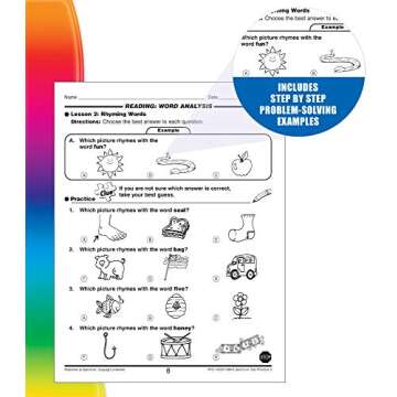 Spectrum Test Practice 2nd Grade Workbook, Math, Language Arts, Reading Comprehension, Grammar, Spelling, Vocabulary, and Writing Practice, Classroom or Homeschool Curriculum