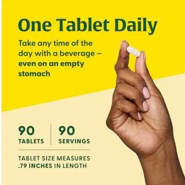 MegaFood Vitamin D3 2000 IU (50 mcg) - Vitamin D Supplements With Real Food, Immune Support, Supports Bones, Teeth & Muscles, Vegetarian, Certified Non-GMO, Kosher – 90 Tablets, 90 Servings