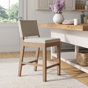 Nathan James Linus Comfortable Modern Bar Stool