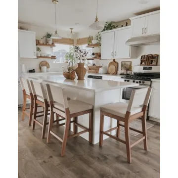 Nathan James Linus Comfortable Modern Bar Stool