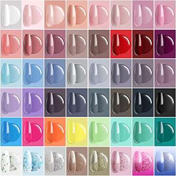 Gel Nail Polish 48 PCS Colors Winter Spring Holiday 6ml Gel Polish Set Soak Off Gel Nail Kit Glitter...