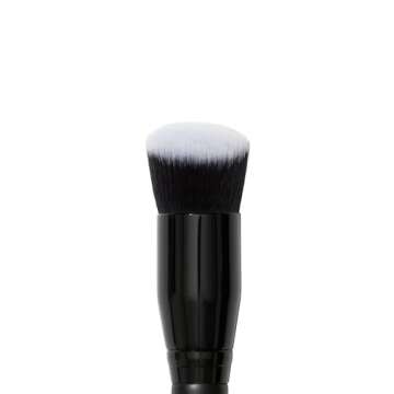 e.l.f. Camo Liquid Blush Brush, Angled Blush Brush Ideal For Applying & Blending Colors On Cheeks, Soft, Dense Bristles, Vegan & Cruelty-free