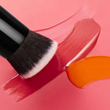 e.l.f. Camo Liquid Blush Brush, Angled Blush Brush Ideal For Applying & Blending Colors On Cheeks, Soft, Dense Bristles, Vegan & Cruelty-free
