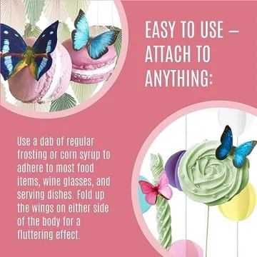 Sugar Robot Edible Butterflies - Perfect for Cake Decorating