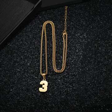 Personalized Susook Number Necklace for Athletes Gift