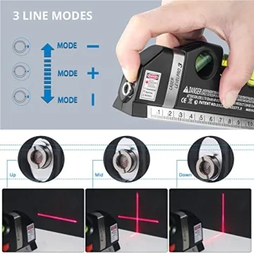 Versatile Qooltek Laser Level with Measuring Tape & Tripod