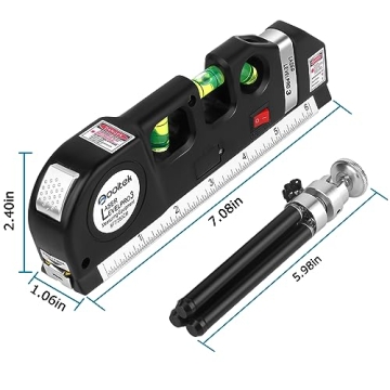 Versatile Qooltek Laser Level with Measuring Tape & Tripod