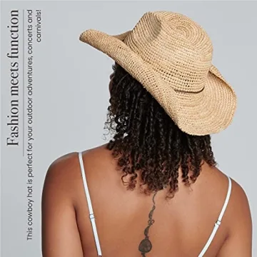 Stylish San Diego Raffia Cowboy Hat for Women