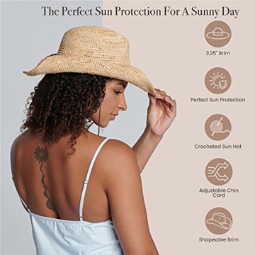 Stylish San Diego Raffia Cowboy Hat for Women