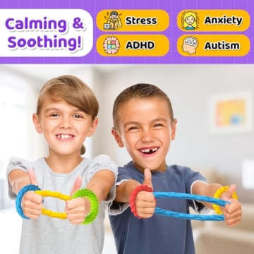 4 Pack Stretchy Fidget Bracelets for All Ages