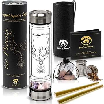 Phoenix Crystal Water Bottle – Customizable Spiritual Gift for Women