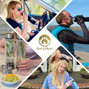 Phoenix Crystal Water Bottle – Customizable Spiritual Gift for Women