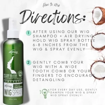 AllDay Locks Synthetic Wig Spray for Beautiful Wigs