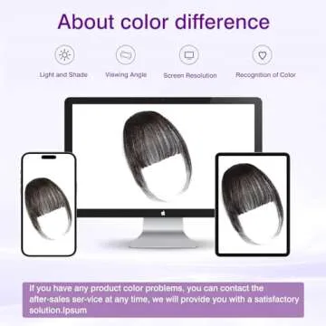 Transform Your Look with ELEFOCUS Real Hair Clip-in Bangs