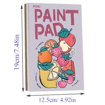 Pocket Watercolor Painting Book for All Ages - 21 Pages
