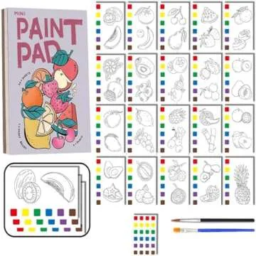 Pocket Watercolor Painting Book for All Ages - 21 Pages
